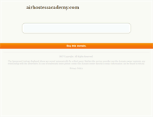 Tablet Screenshot of airhostessacademy.com